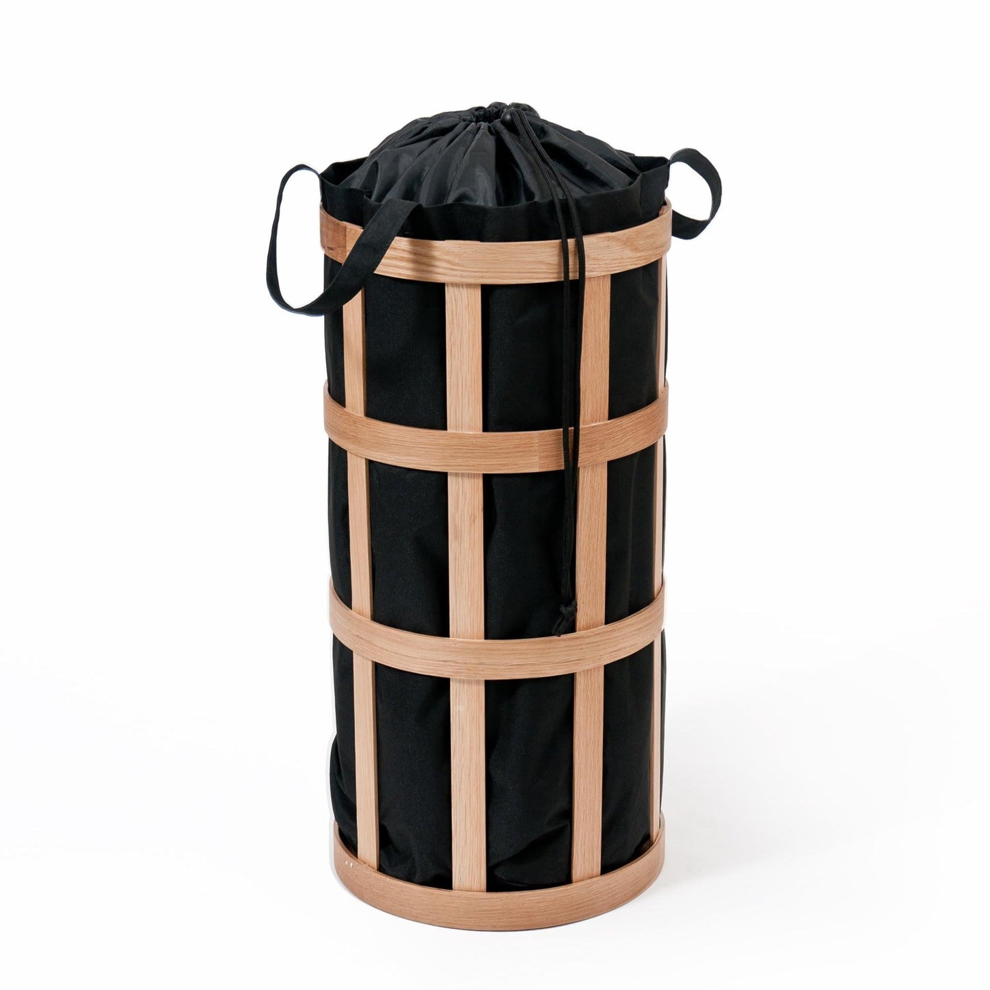 Wireworks Laundry Basket Cage Oak / Black