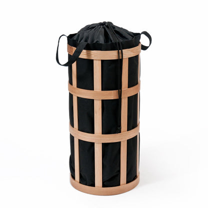 Wireworks Laundry Basket Cage Oak / Black