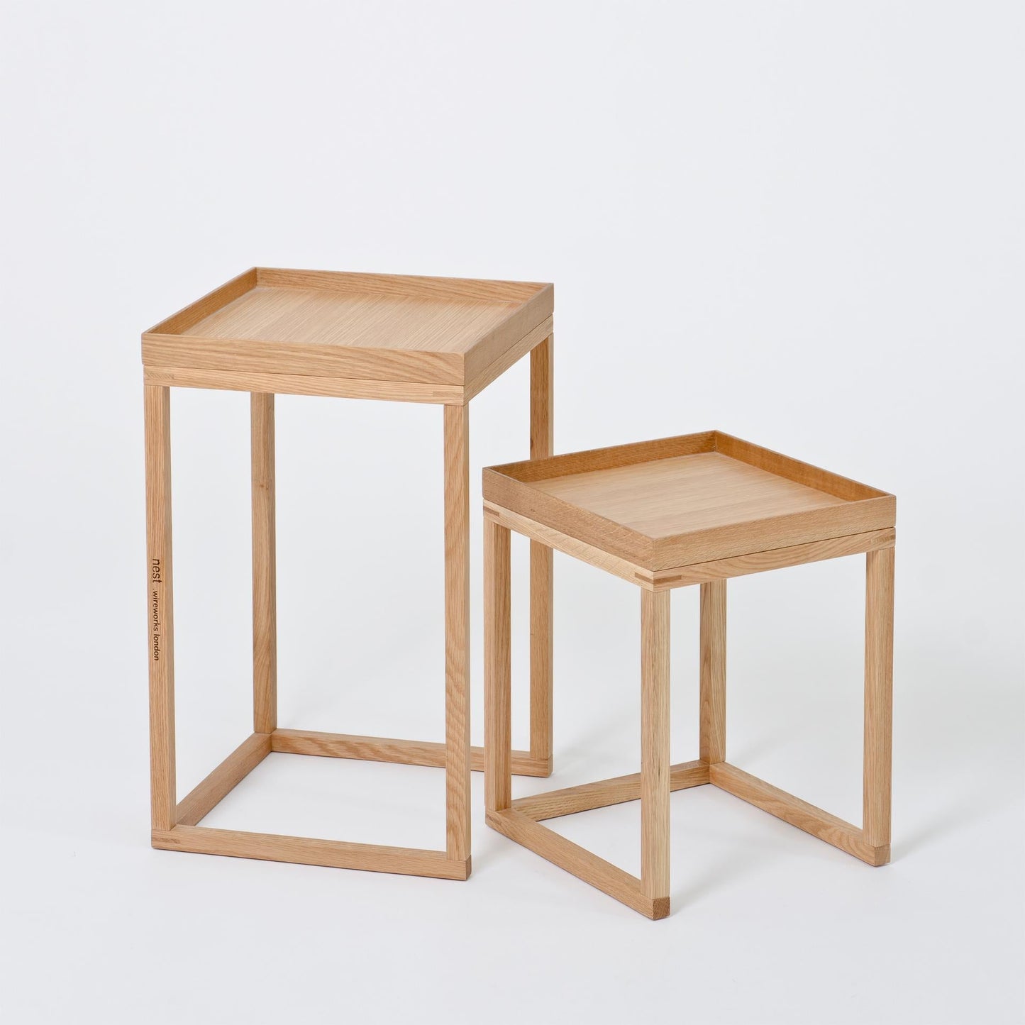 Wireworks Side Table Nest Oak