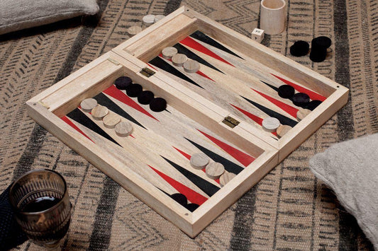 Nkuku Mango Wood Backgammon