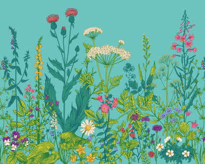 Origin Murals Botanical Fleur Peacock 300cm X 240cm