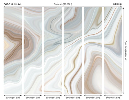 Origin Murals Marbled Ink Cloud 300cm X 240cm