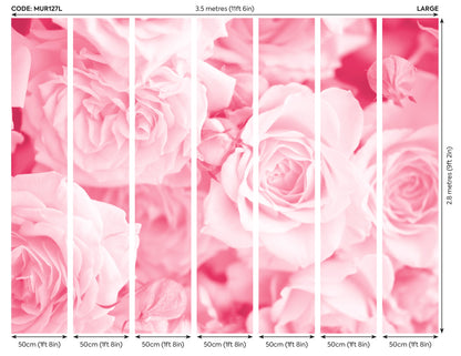 Origin Murals Petals Rose Pink 350cm X 280cm