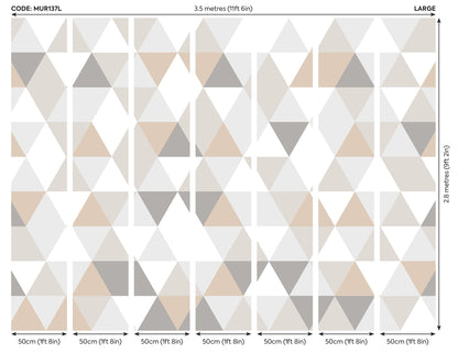 Origin Murals Geometric Natural 350cm X 280cm