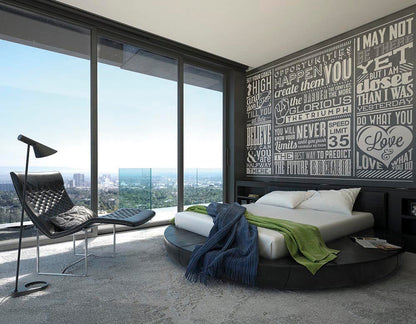 Origin Murals Chalk Quotes Blackboard 350cm X 280cm