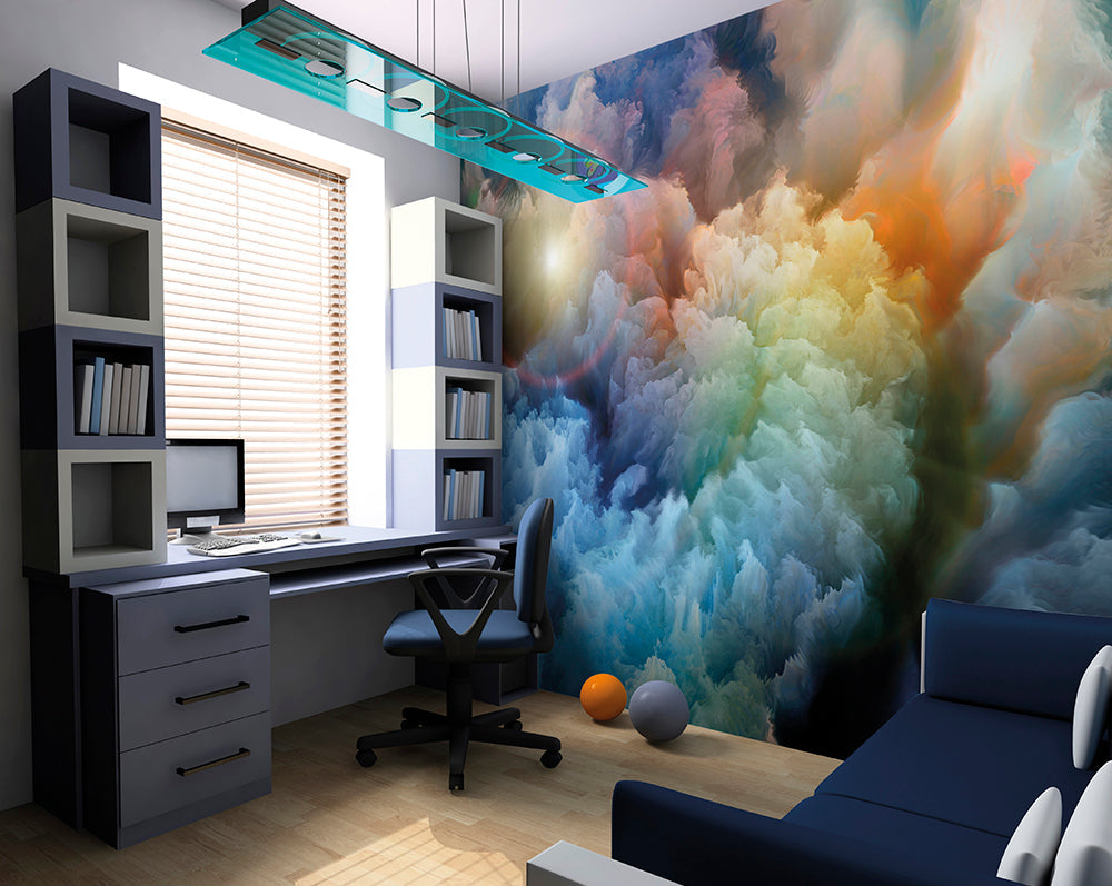 Origin Murals Moody Clouds Multi 300cm X 240cm