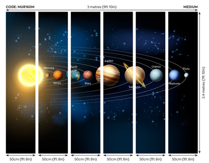 Origin Murals Planets Multi 300cm X 240cm