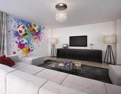 Origin Murals Football Splash Multi 300cm X 240cm