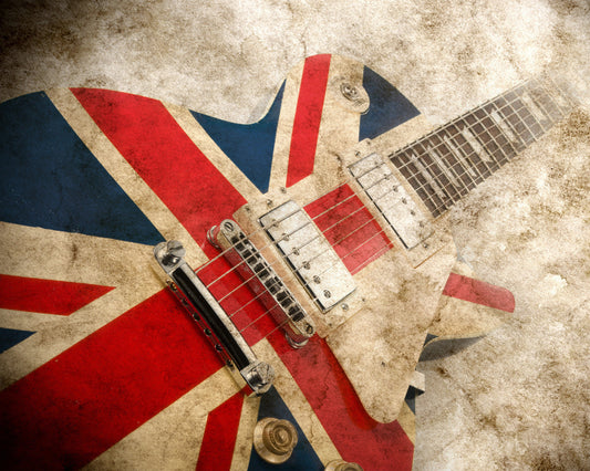 Origin Murals Rock Guitar Sepia Multi 350cm X 280cm