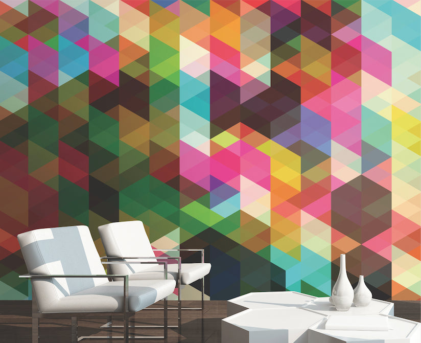 Origin Murals Geometrix Multi 300cm X 240cm