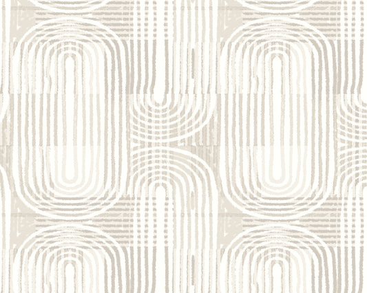 Origin Murals Curved Line Texture Grey 350cm X 280cm