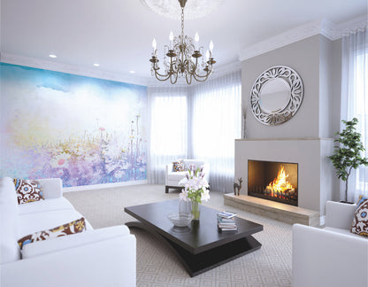 Origin Murals Daisy Meadow Purple 350cm X 280cm