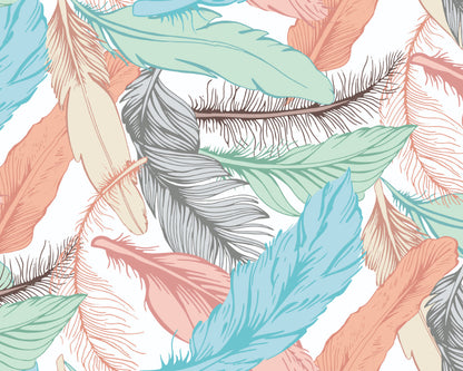Origin Murals Oversized Feathers Multi 300cm X 240cm