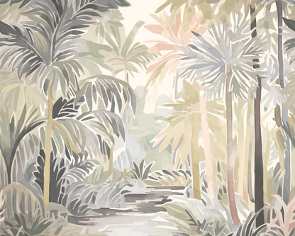 Origin Murals Pretty Palms Natural Stone 350cm X 280cm