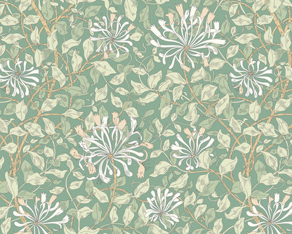 Origin Murals Honeysuckle Soft Jade 300cm X 240cm