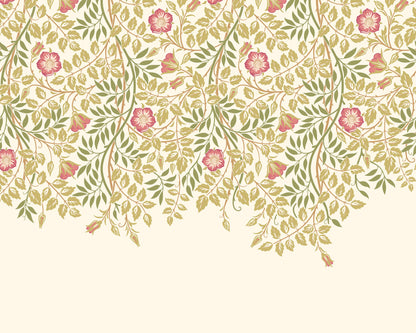 Origin Murals Cascading Rosehip Rose Pink 300cm X 240cm