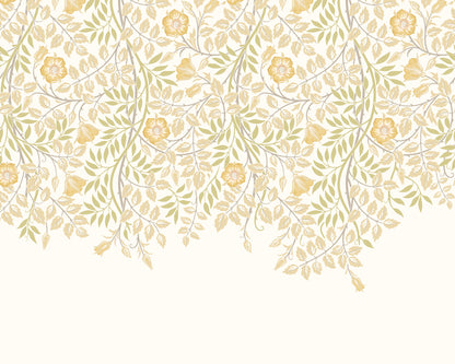 Origin Murals Cascading Rosehip Gold And Olive 300cm X 240cm