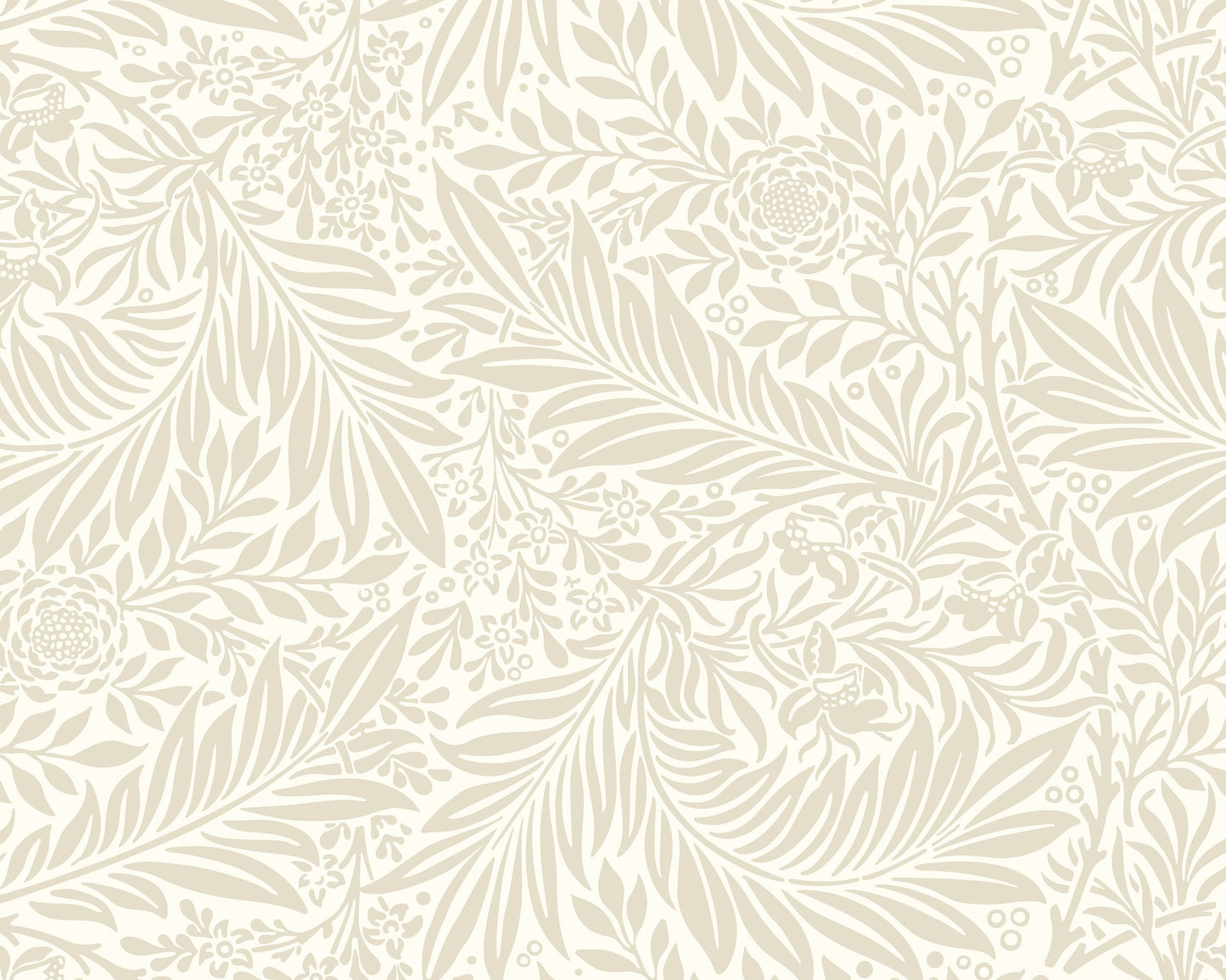 Origin Murals Trailing Ferns Stone And Linen 350cm X 280cm