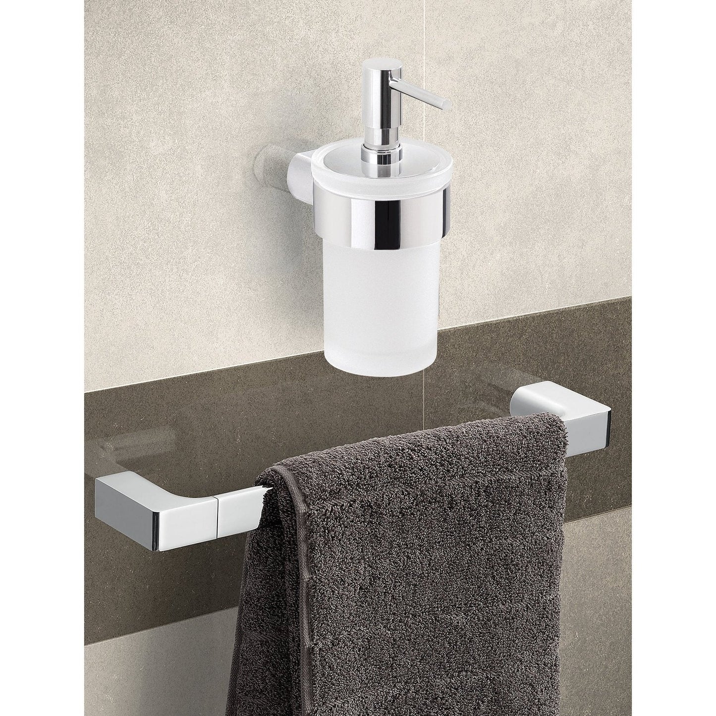 Origins Living Gedy Pirenei Wc Brush Set Wall Mounted Chrome