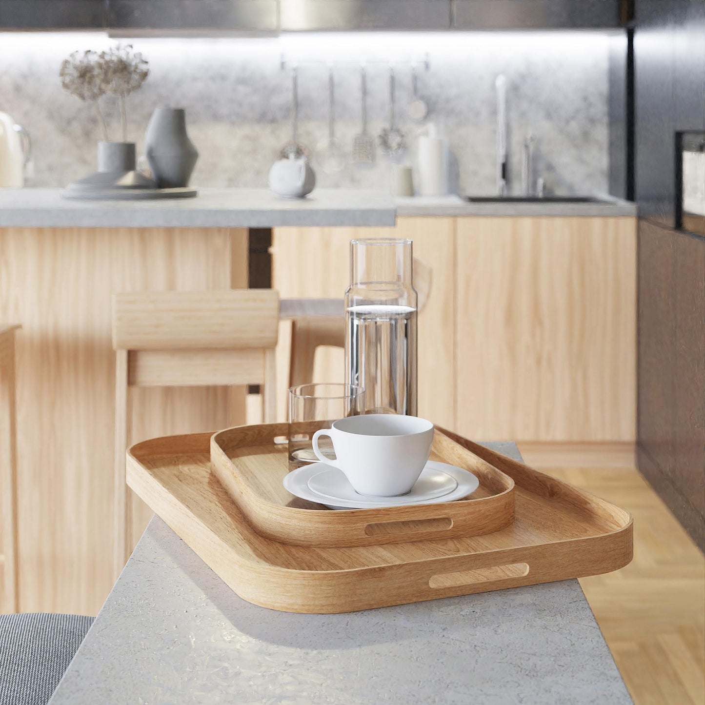 Wireworks Bellhop Tray 558 Oak