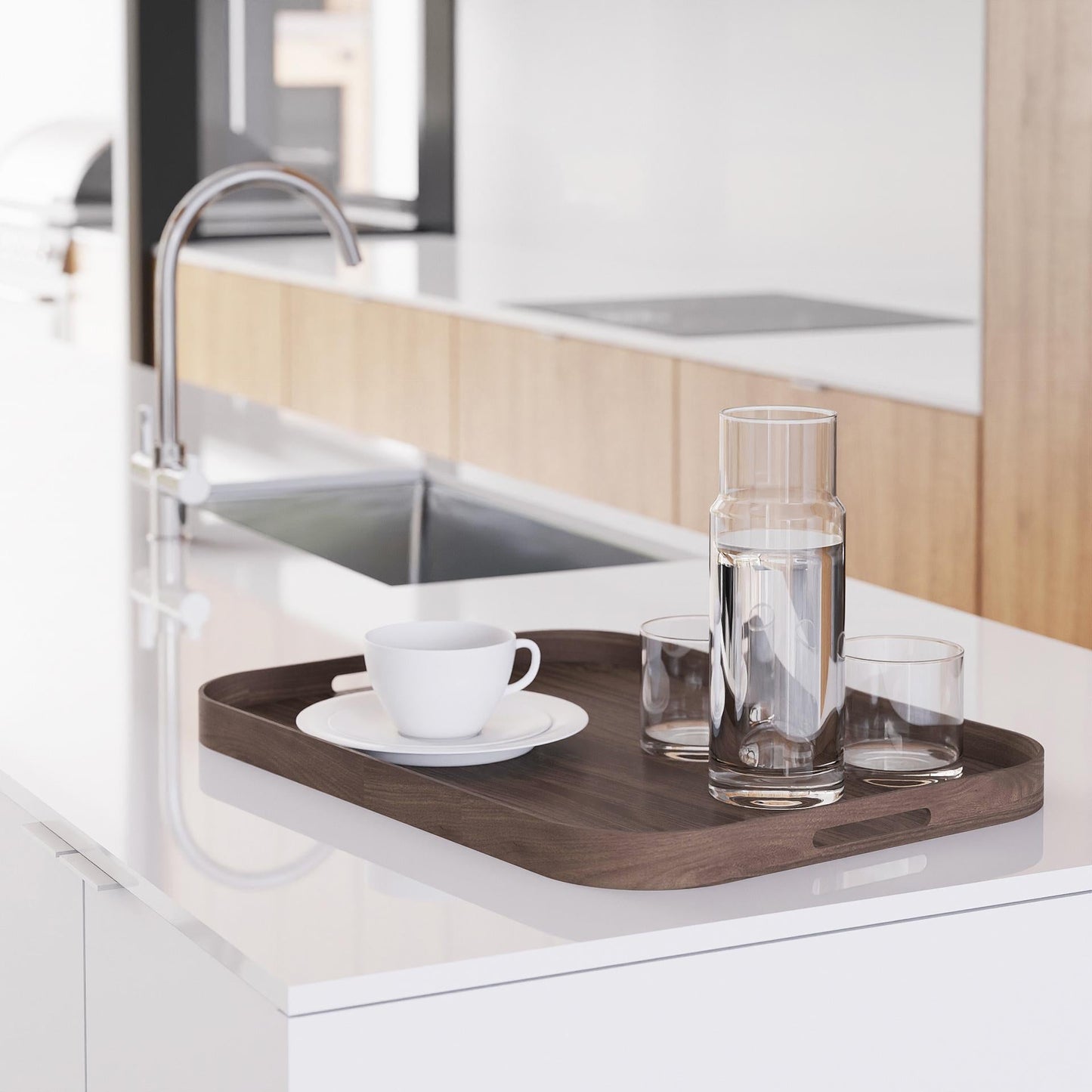 Wireworks Bellhop Tray 558 Walnut