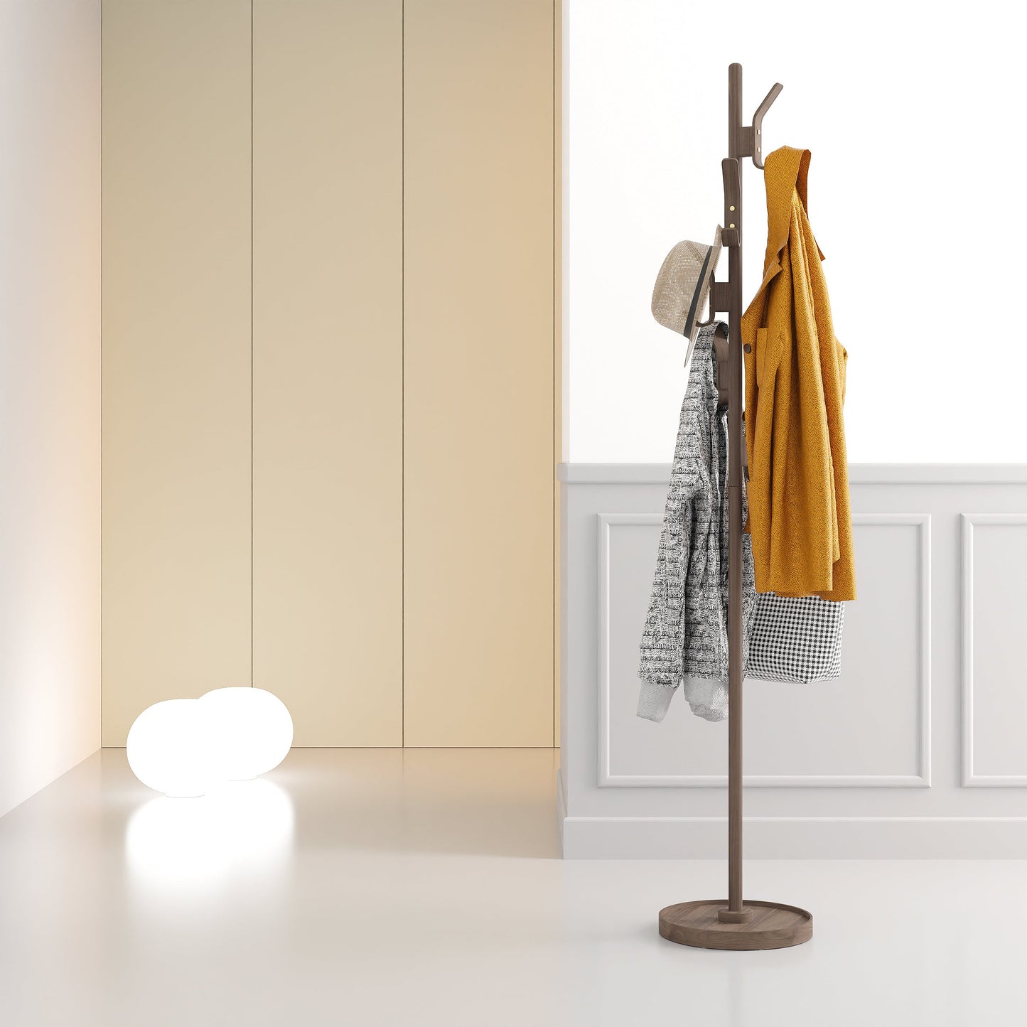 Wireworks Coat Stand Right Hook Walnut