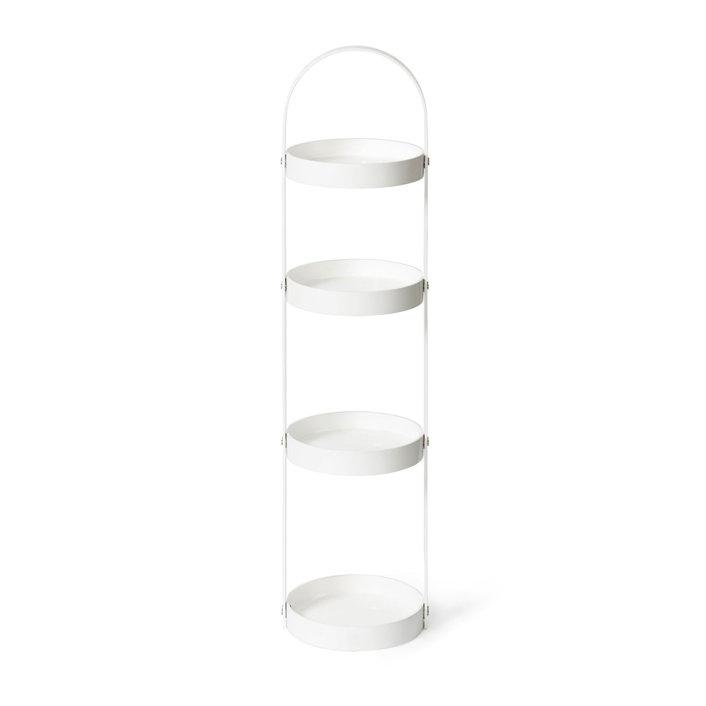Wireworks Round Caddy 4 Tray White