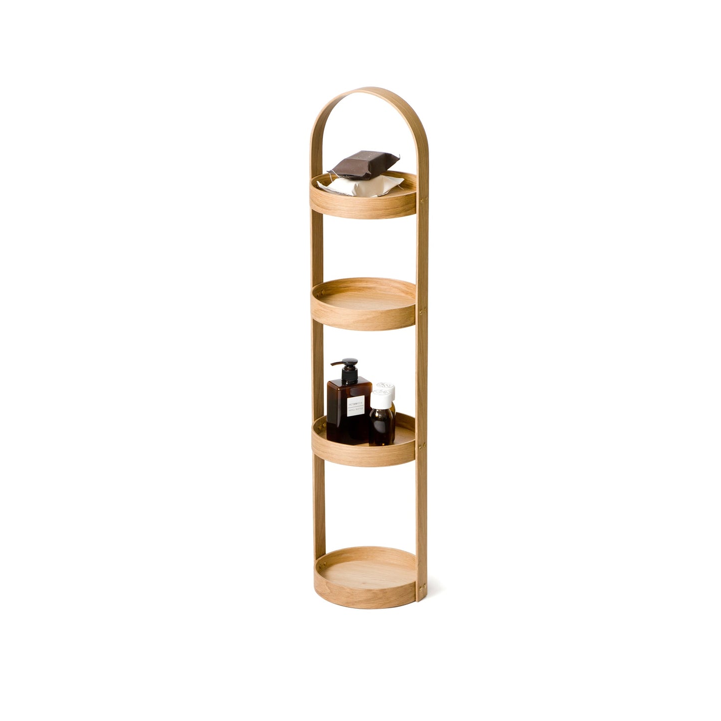 Wireworks Mezza Caddy 4 Tray Oak