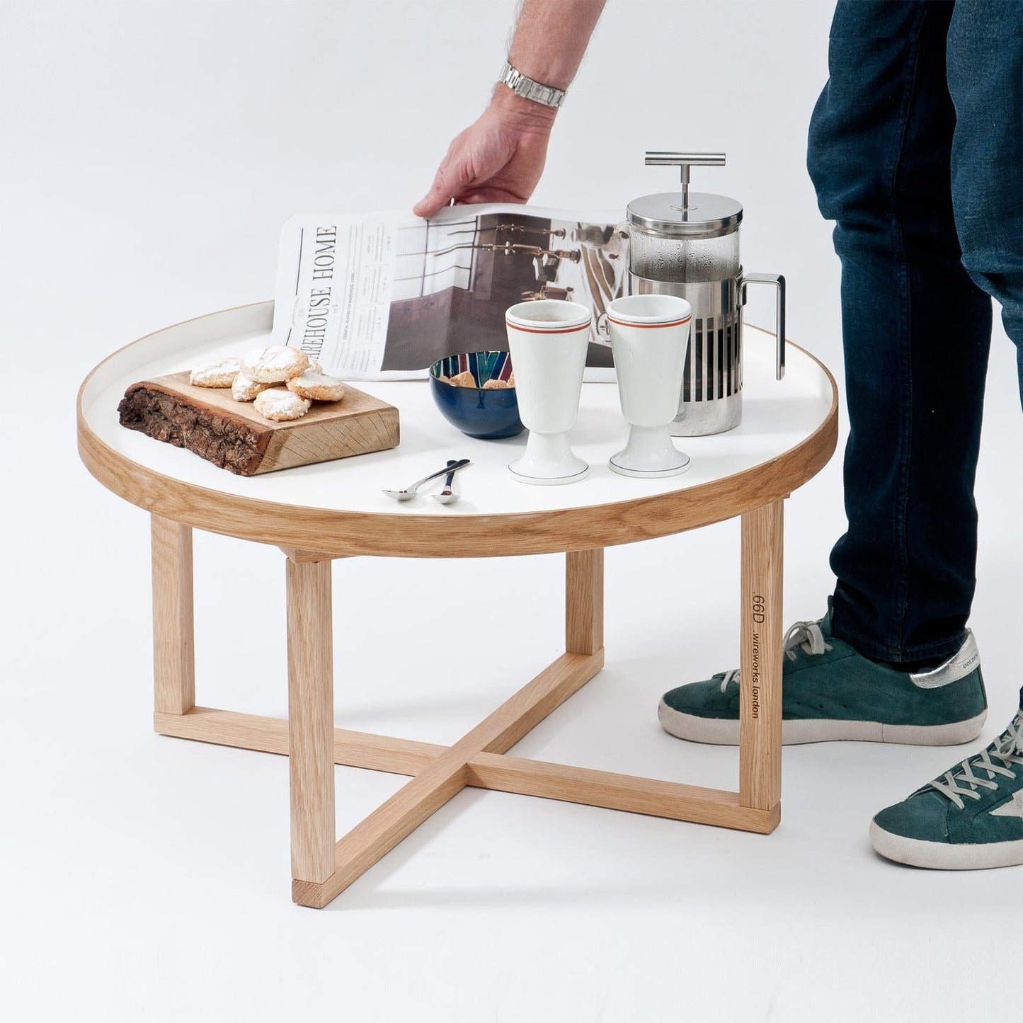 Wireworks Round Table 66 D White