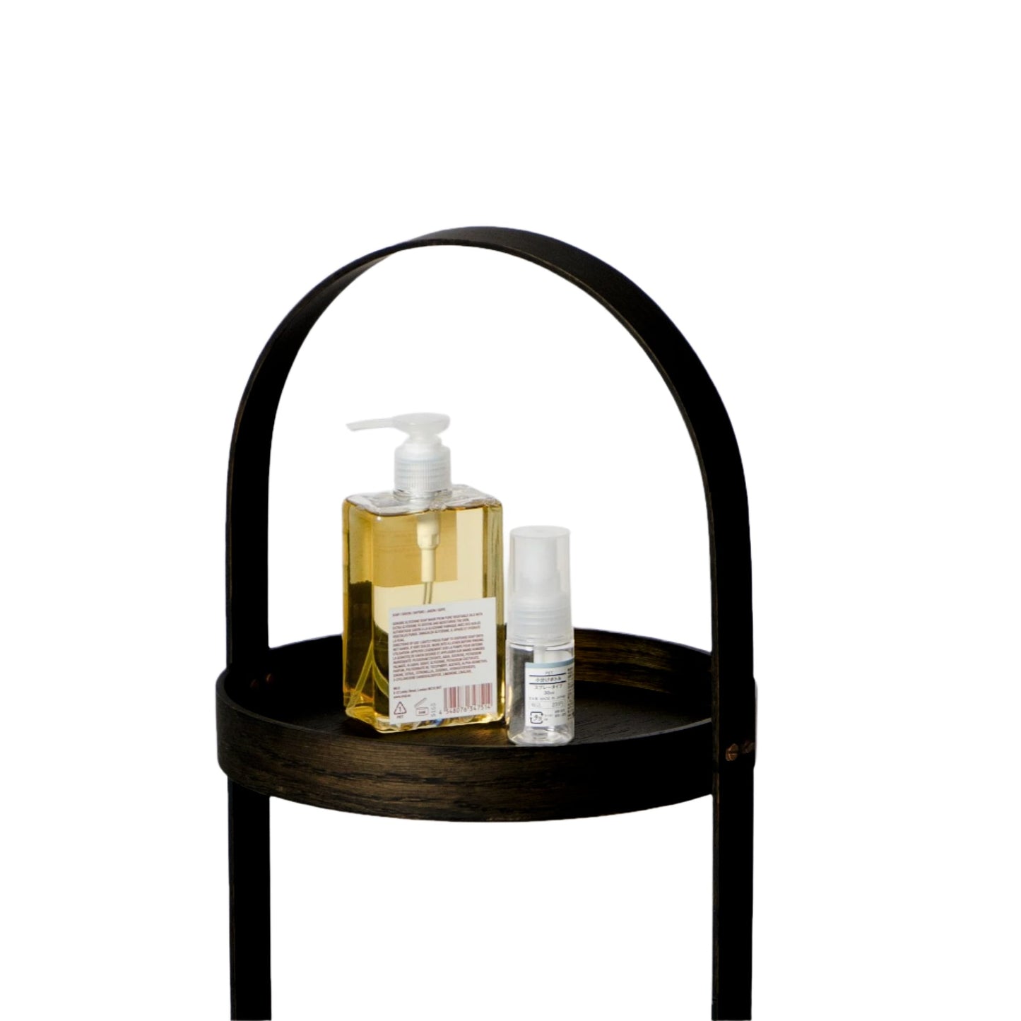 Wireworks Round Caddy 3 Tray Dark Oak
