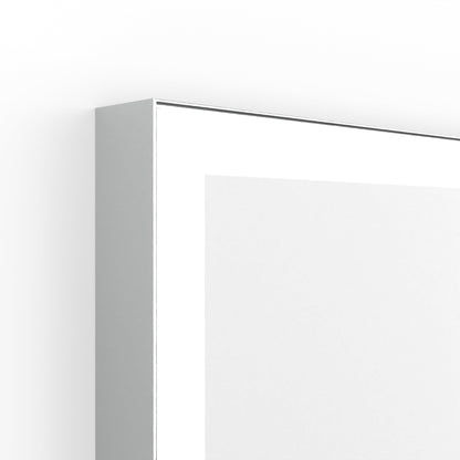 Origins Living Tate Light Square Mirror 70x70cm Polished Aluminium