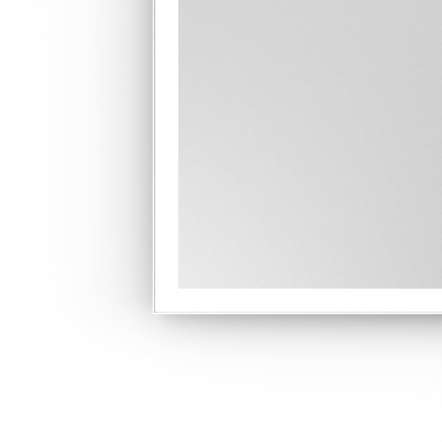 Origins Living Tate Light Rectangular Mirror 50x100cm Matt White