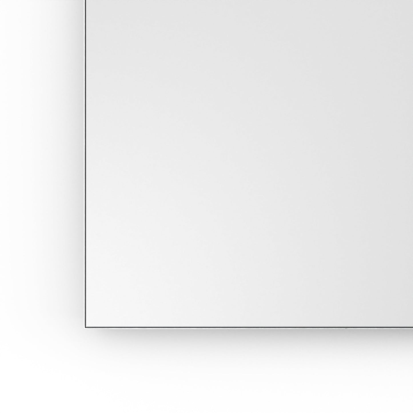 Origins Living Tate Rectangular Mirror 70x90cm Polished Aluminium