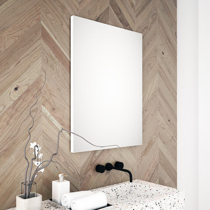 Origins Living Tate Rectangular Mirror 70x90cm Matt White