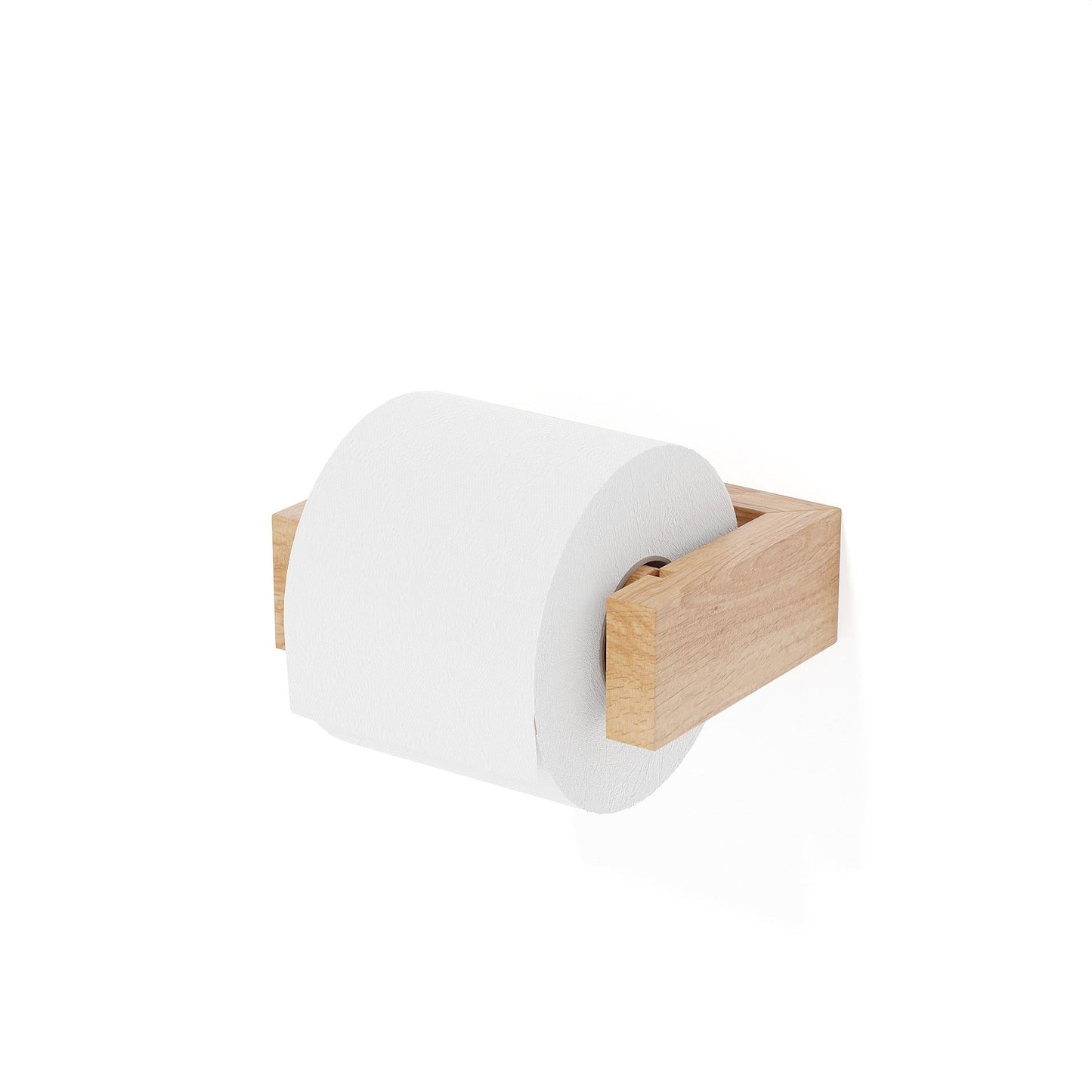 Wireworks Toilet Roll Holder Slimline Oak