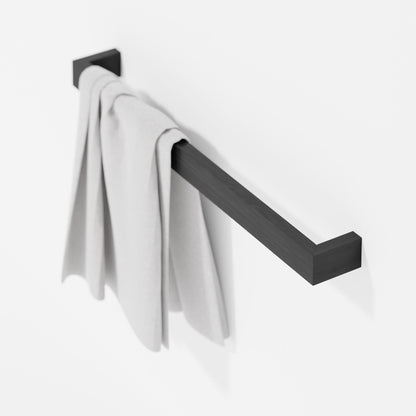 Wireworks Towel Rail 72cm Slimline Dark Oak