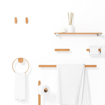 Wireworks Towel Rail Yoku Bamboo