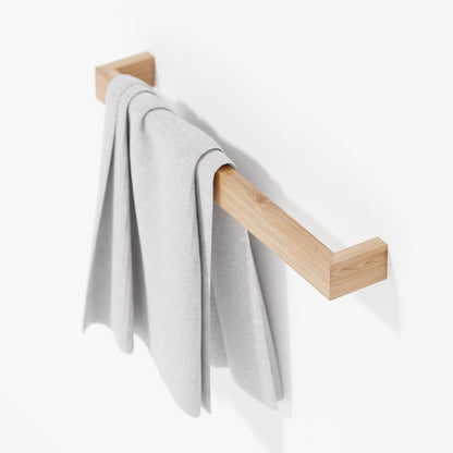 Wireworks Towel Rail 60cm Slimline Oak