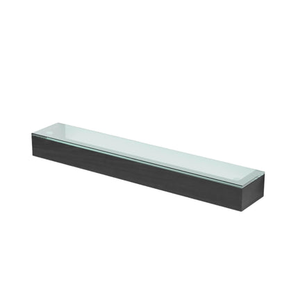 Wireworks Glass Shelf Slimline Dark Oak