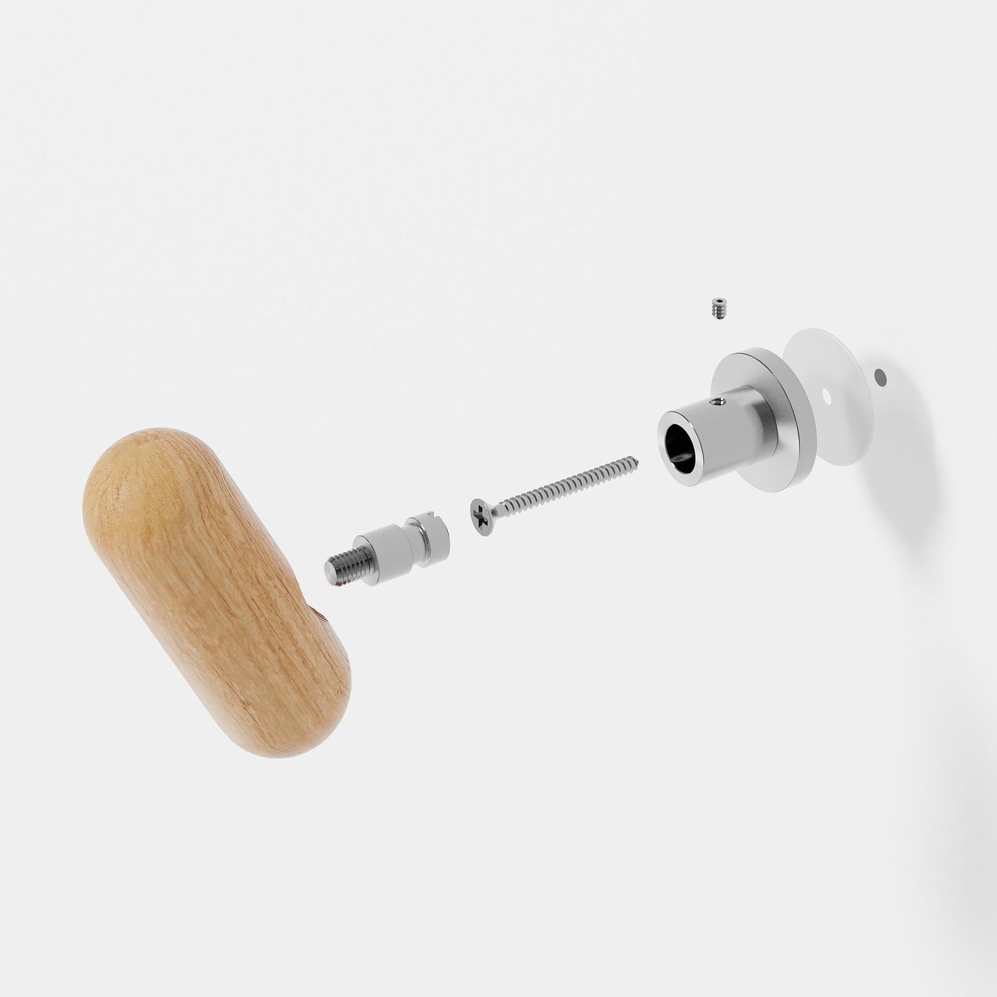 Wireworks Robe Hook Yoku Oak