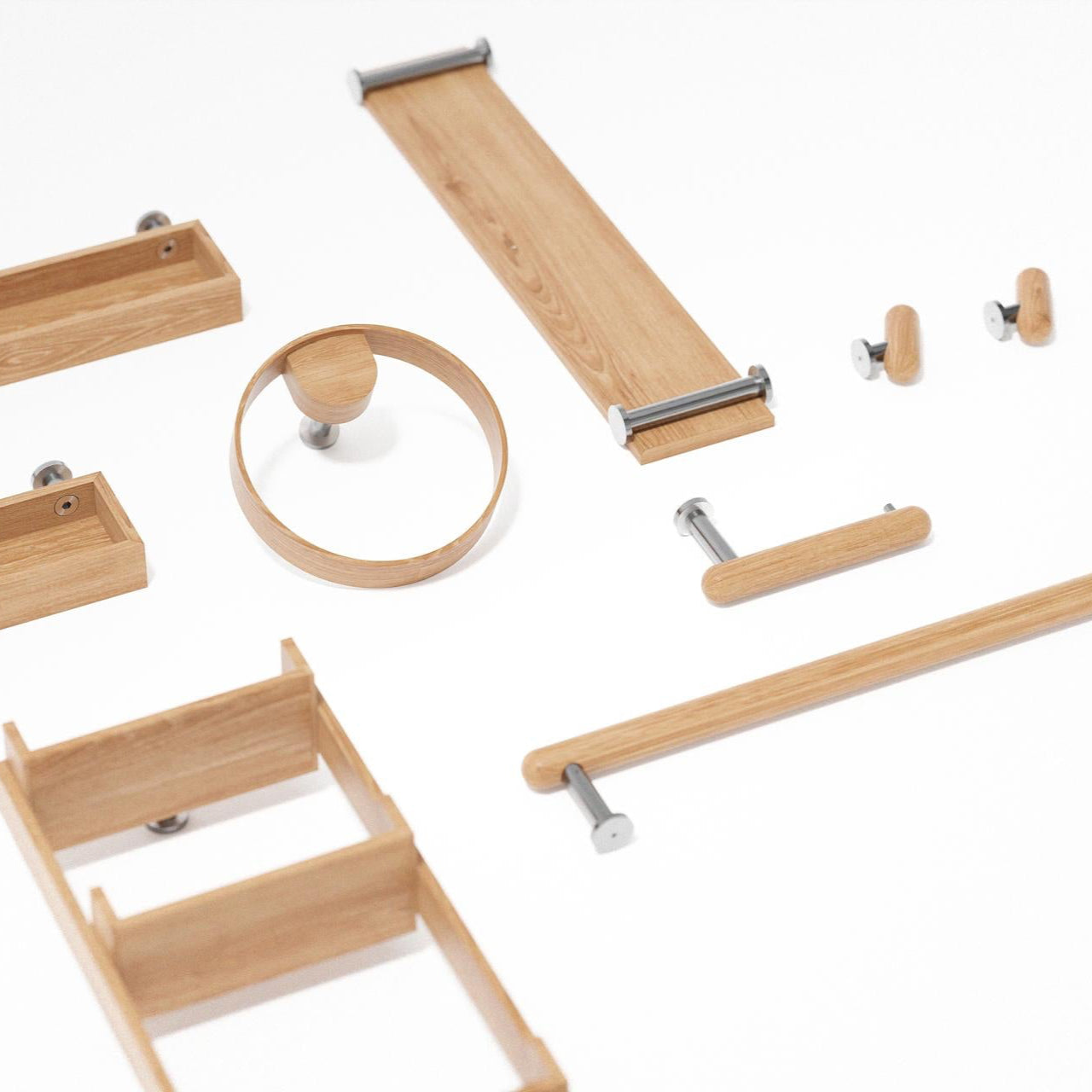 Wireworks Robe Hook Yoku Oak