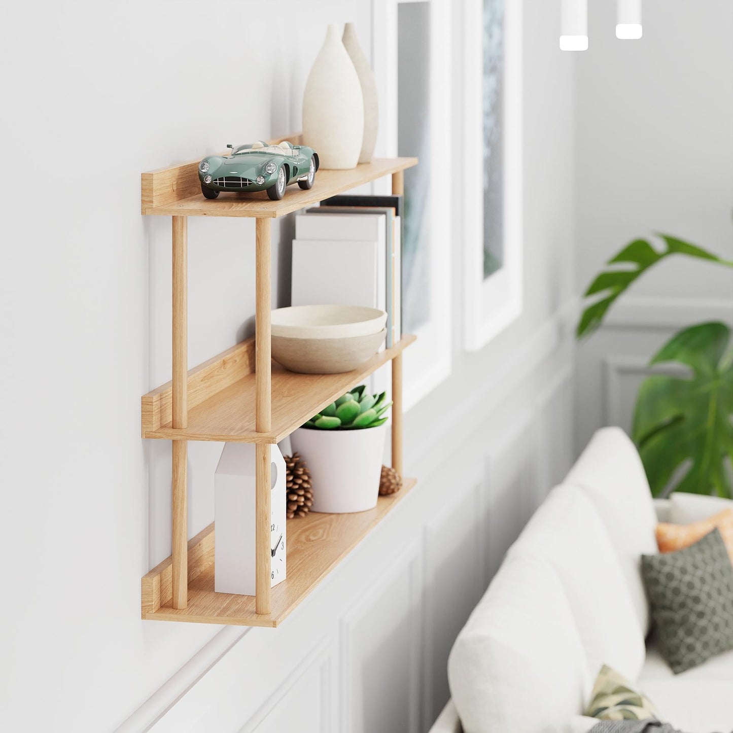 Wireworks Shelf Storage Platform 3 Oak