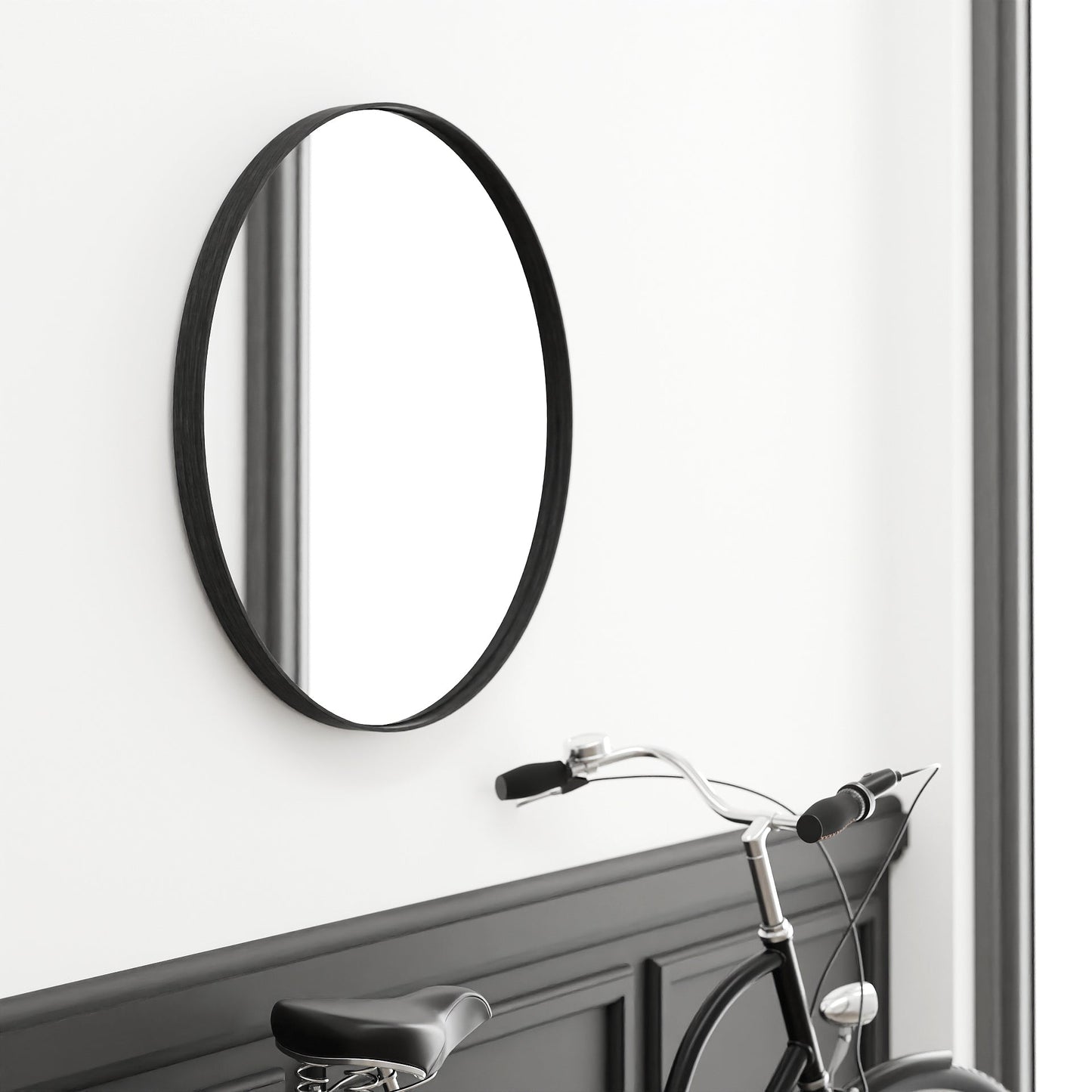 Wireworks Wall Mirror Glance 660 Dark Oak