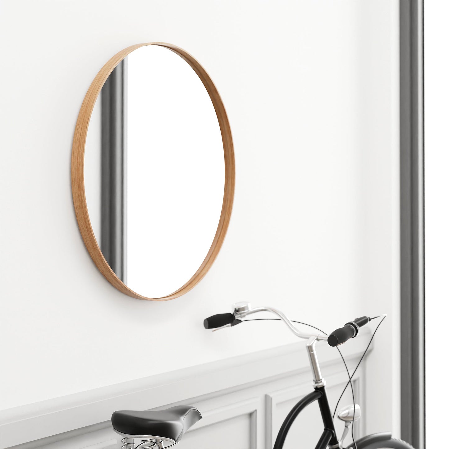 Wireworks Wall Mirror Glance 450 Oak