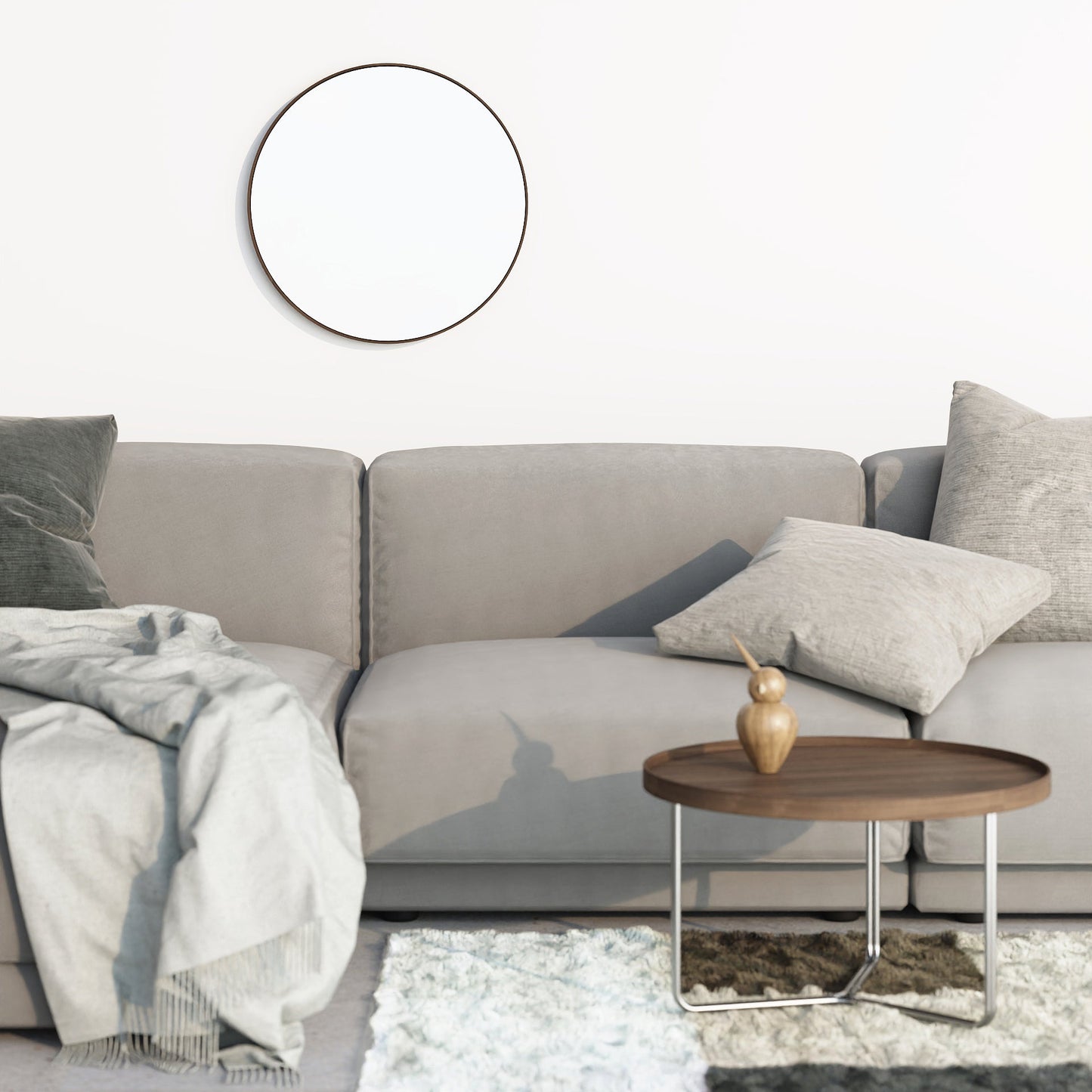 Wireworks Wall Mirror Glance 660 Walnut