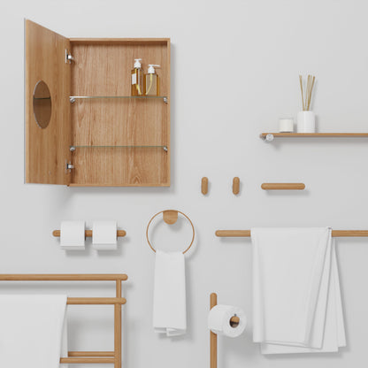 Wireworks Wall Shelf 550 Yoku Oak